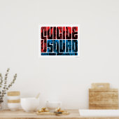 Suicide Squad | Rote und blaue Logos Poster (Küche)