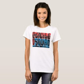 Suicide Squad | Rote und blaue Logos T-Shirt (Vorne ganz)