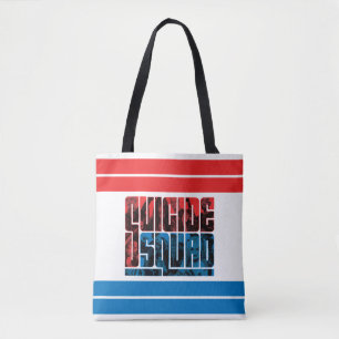 Suicide Squad Rote und blaue Logos Tasche