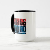 Suicide Squad | Rote und blaue Logos Tasse (Vorderseite Links)