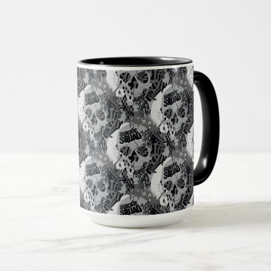 Suicide Squad | Schädelmuster Tasse (VorderseiteRechts)