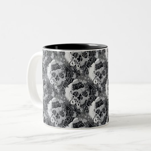 Suicide Squad | Schädelmuster Zweifarbige Tasse (Vorderseite Links)