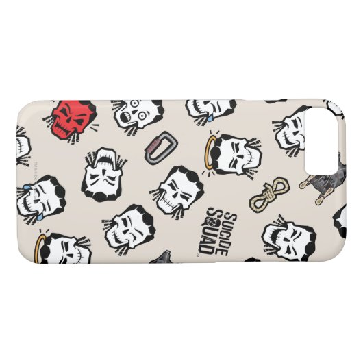 Suicide Squad | Slipknot Emoji Pattern Case-Mate iPhone Hülle (Rückseite (Horizontal))