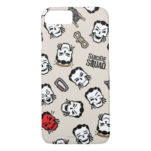 Suicide Squad | Slipknot Emoji Pattern Case-Mate iPhone Hülle (Rückseite)