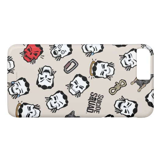 Suicide Squad | Slipknot Emoji Pattern Case-Mate iPhone Hülle (Rückseite (Horizontal))