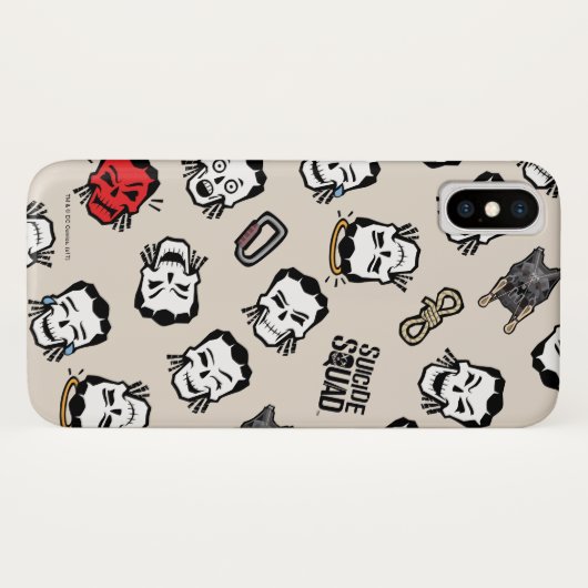 Suicide Squad | Slipknot Emoji Pattern Case-Mate iPhone Hülle (Rückseite (Horizontal))