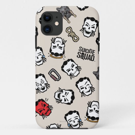 Suicide Squad | Slipknot Emoji Pattern Case-Mate iPhone Hülle (Rückseite)
