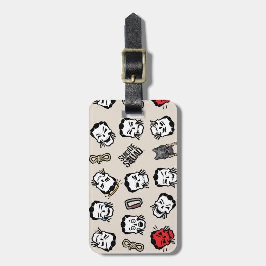 Suicide Squad | Slipknot Emoji Pattern Gepäckanhänger (Vorderseite vertikal)