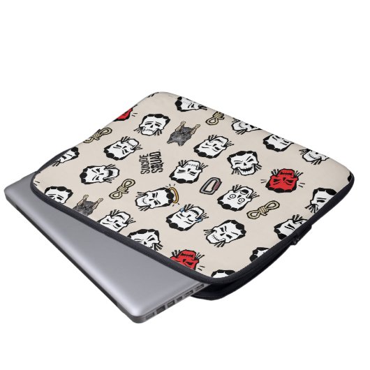 Suicide Squad | Slipknot Emoji Pattern Laptopschutzhülle (Vorne Knopf)