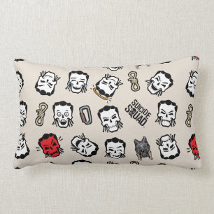 Suicide Squad   Slipknot Emoji Pattern Lendenkissen