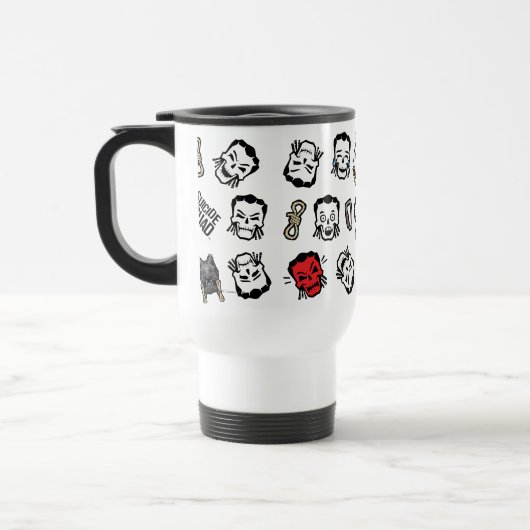 Suicide Squad | Slipknot Emoji Pattern Reisebecher (Links)