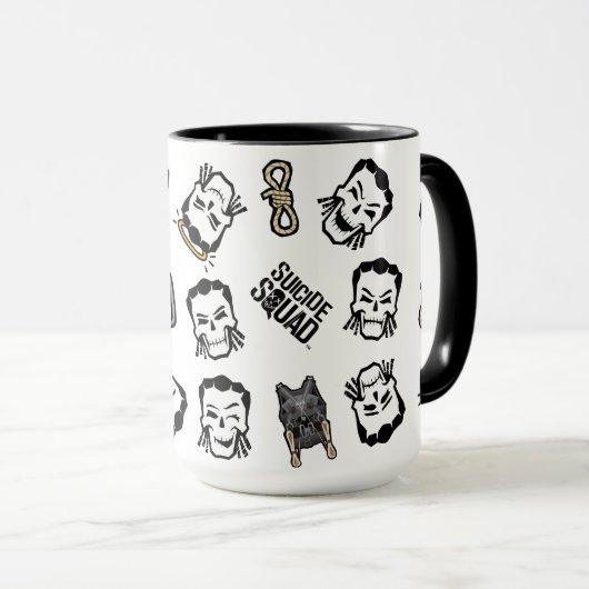 Suicide Squad | Slipknot Emoji Pattern Tasse (VorderseiteRechts)