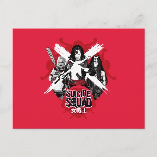 Suicide Squad | Squad Girls "Female Warrior" Postkarte (Vorderseite)