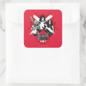 Suicide Squad | Squad Girls "Female Warrior" Quadratischer Aufkleber (Tasche)