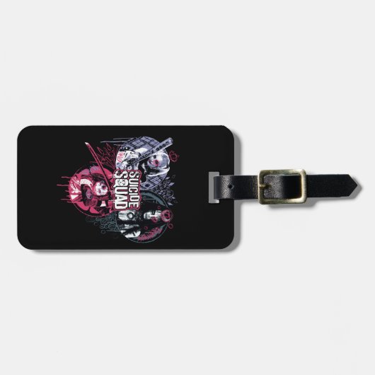 Suicide Squad | Squad Girls Graffiti Abzeichen Gepäckanhänger (Vorderseite horizontal)