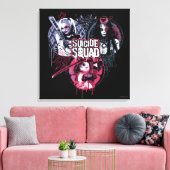 Suicide Squad | Squad Girls Graffiti Abzeichen Leinwanddruck (Insitu (Wohnzimmer))