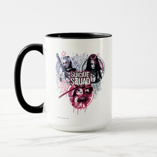 Suicide Squad | Squad Girls Graffiti Abzeichen Tasse (Links)