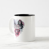 Suicide Squad Squad Girls Graffiti Badges Zweifarbige Tasse (Vorderseite Links)