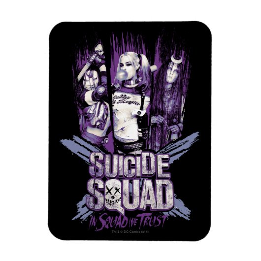 Suicide Squad | Squad Girls "In Squad We Trust" Magnet (Vertikal)