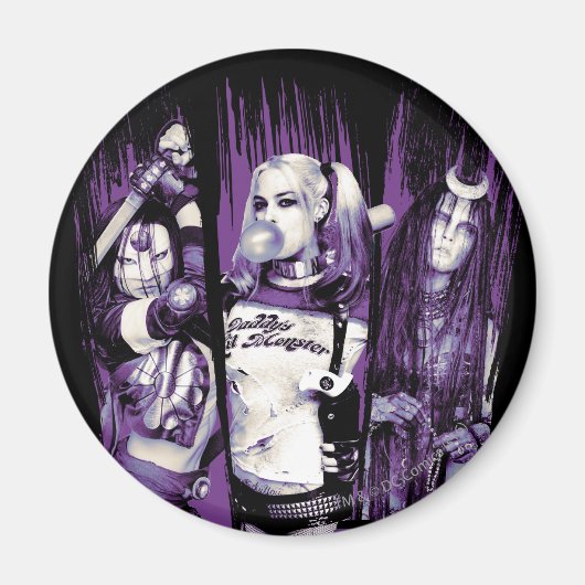 Suicide Squad | Squad Girls "In Squad We Trust" Magnet (Vorne)
