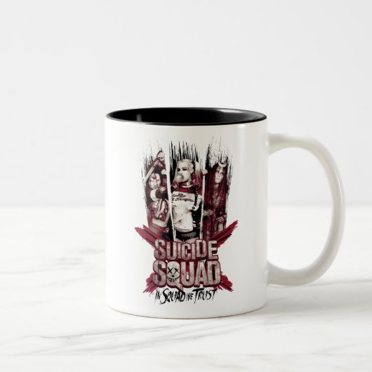 Suicide Squad | Squad Girls "In Squad We Trust" Zweifarbige Tasse (Rechts)