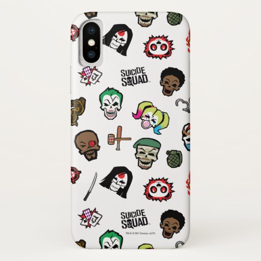 Suicide Squad | Suicide Squad Emoji Pattern Case-Mate iPhone Hülle (Rückseite)