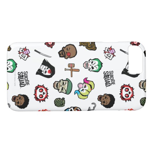 Suicide Squad | Suicide Squad Emoji Pattern Case-Mate iPhone Hülle (Rückseite (Horizontal))