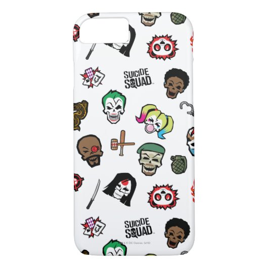 Suicide Squad | Suicide Squad Emoji Pattern Case-Mate iPhone Hülle (Rückseite)