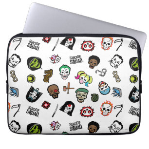 Suicide Squad Suicide Squad Emoji Pattern Laptopschutzhülle