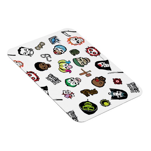 Suicide Squad | Suicide Squad Emoji Pattern Magnet (Rechte Seite)