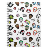 Suicide Squad | Suicide Squad Emoji Pattern Notizblock (Vorderseite)
