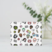 Suicide Squad | Suicide Squad Emoji Pattern Postkarte (Stehend Vorderseite)