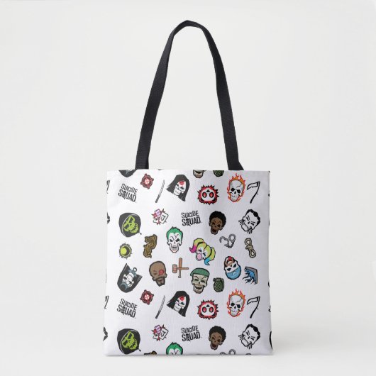 Suicide Squad | Suicide Squad Emoji Pattern Tasche (Vorderseite)