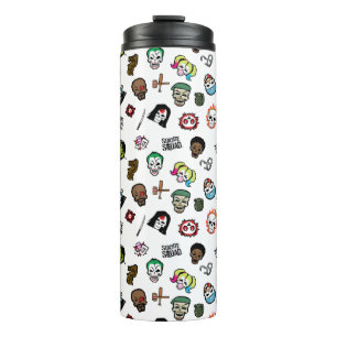 Suicide Squad   Suicide Squad Emoji Pattern Thermosbecher