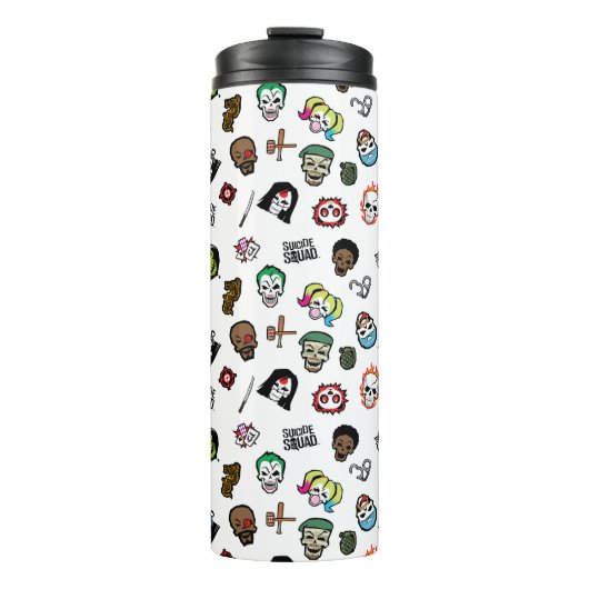 Suicide Squad | Suicide Squad Emoji Pattern Thermosbecher (Vorderseite)