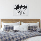 Suicide Squad | Symbol für Joker Leinwanddruck (Insitu (Schlafzimmer))