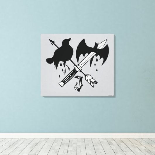 Suicide Squad | Symbol für Joker Leinwanddruck (Insitu (Holzboden))