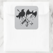 Suicide Squad | Symbol für Joker Quadratischer Aufkleber (Tasche)