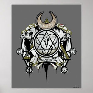 Suicide Squad   Symbole der Verzauberung Tattoo Ar Poster