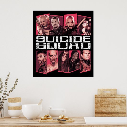 Suicide Squad | Task Force X Group Emblem Poster (Küche)