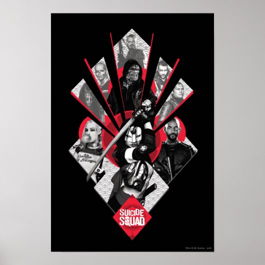 Suicide Squad | Task Force X Japanisch Grafik Poster (Vorne)