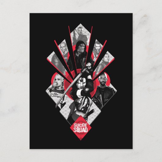 Suicide Squad | Task Force X Japanisch Grafik Postkarte (Vorderseite)