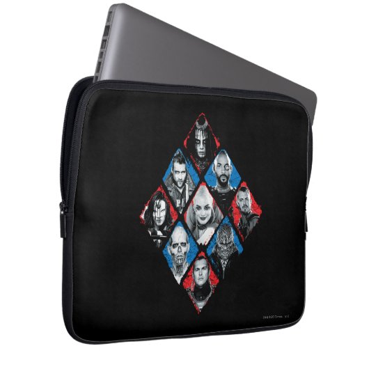 Suicide Squad | Task Force X Karton Laptopschutzhülle (Vorne Rechts)