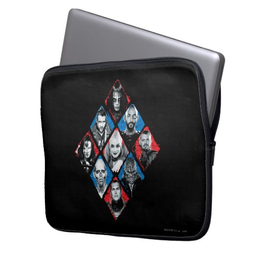 Suicide Squad | Task Force X Karton Laptopschutzhülle (Vorderseite Links)