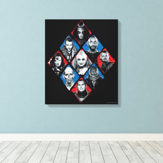 Suicide Squad | Task Force X Karton Leinwanddruck (Insitu (Holzboden))