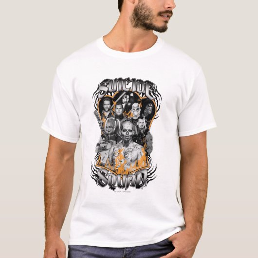 Suicide Squad | Task Force X Stamm Tattoo T-Shirt (Vorderseite)