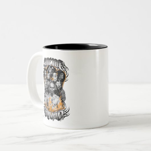 Suicide Squad | Task Force X Stamm Tattoo Zweifarbige Tasse (Vorderseite Links)