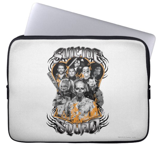 Suicide Squad Task Force X Tribal Tattoo Laptopschutzhülle (Vorderseite)