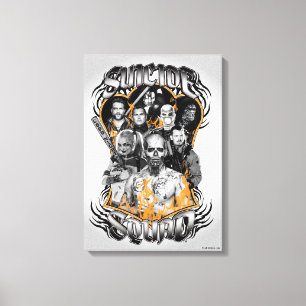 Suicide Squad Task Force X Tribal Tattoo Leinwanddruck