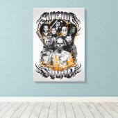 Suicide Squad Task Force X Tribal Tattoo Leinwanddruck (Insitu (Holzboden))